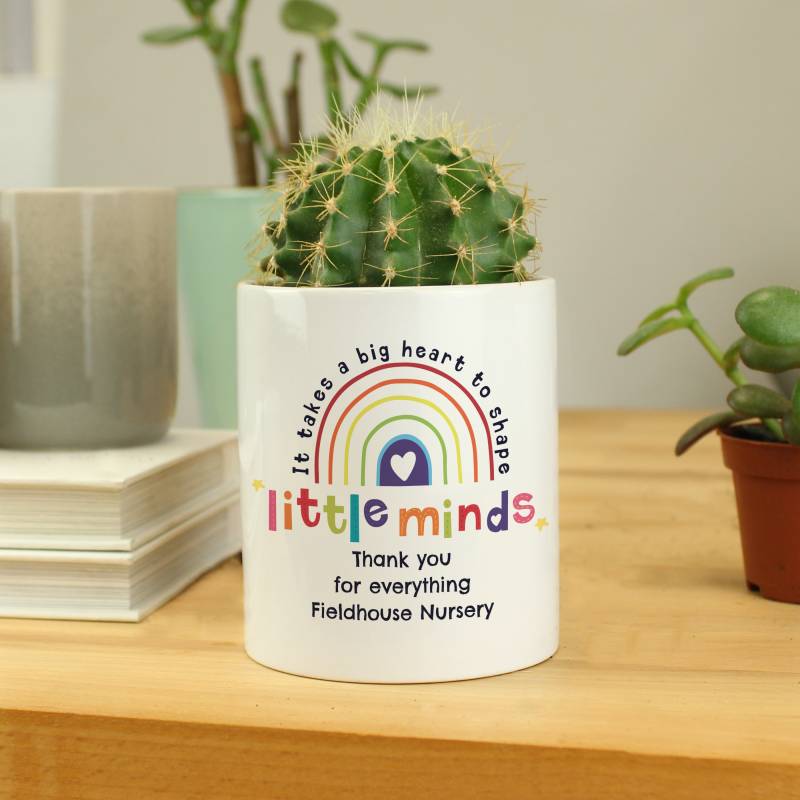 Personalised Shape Little Minds Ceramic Storage Pot Personalised Shape Little Minds Ceramic Storage Pot