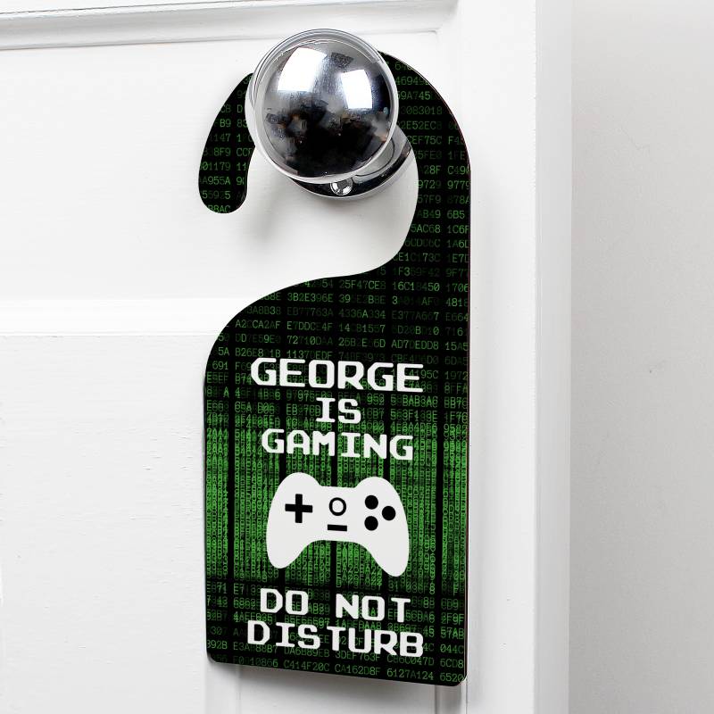 Personalised Gaming Door Hanger
