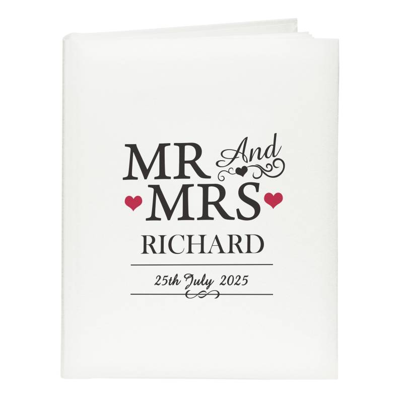 Personalised Mr & Mrs Traditional Album