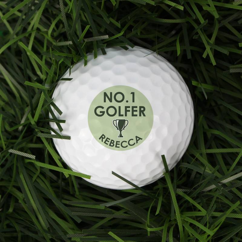 Personalised No.1 Golfer Golf Ball