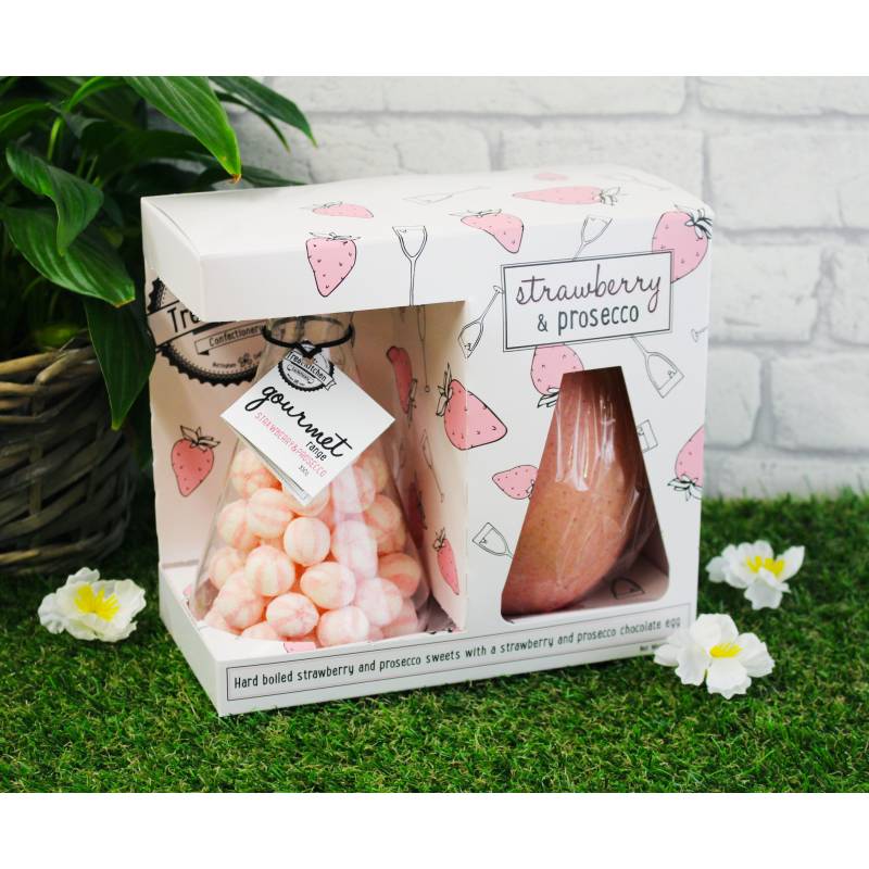 Strawberry and Prosecco Easter Egg and Sweets