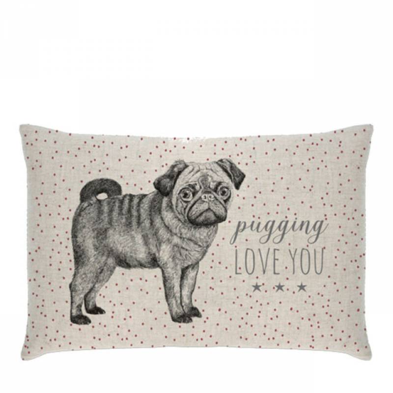 Pugging Love You Cushion