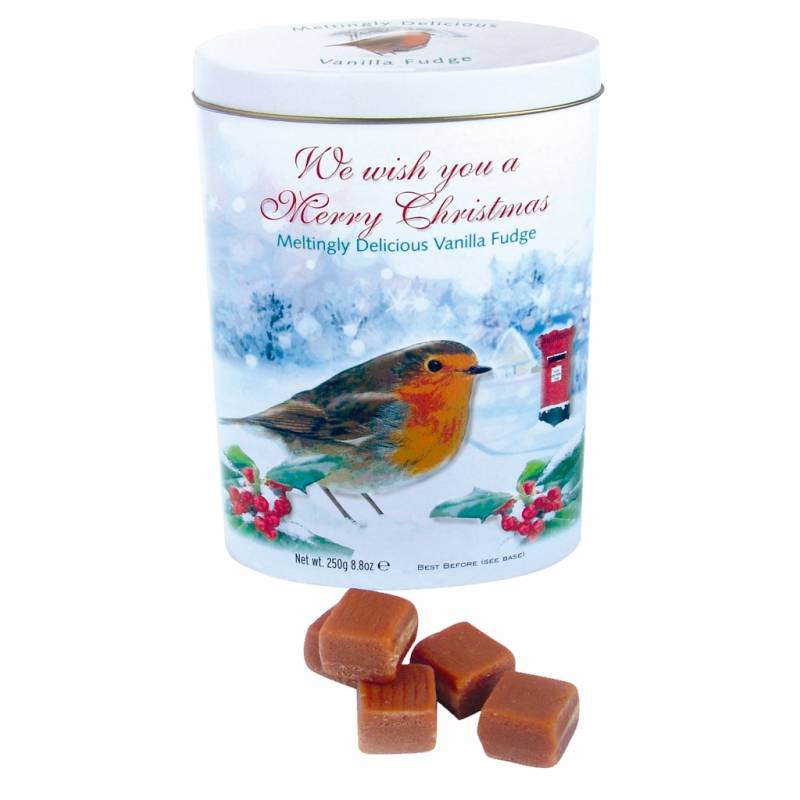 Christmas Vanilla Fudge Tin