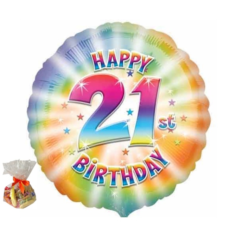 Happy 21st Birthday Sweet Balloon