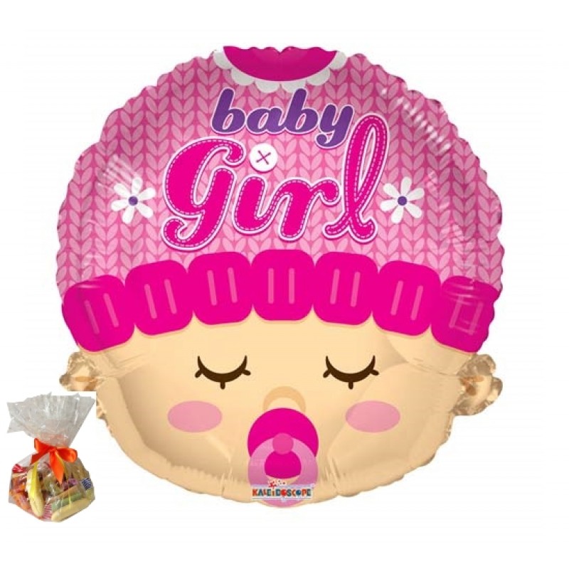 Baby Girl Head Shape Sweet Balloon