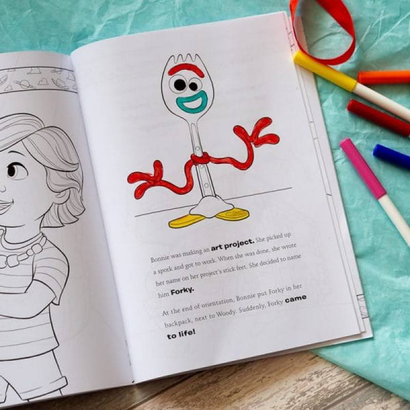 Personalised Toy Story 4 Colouring Storybook