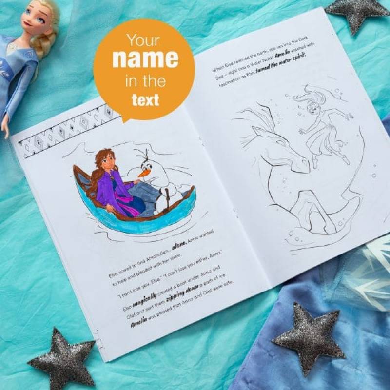 Personalised Frozen 2 Colouring Storybook