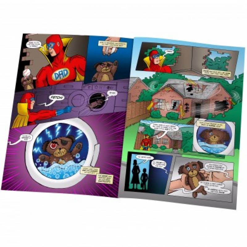 Personalised Mega Dad Comic Book
