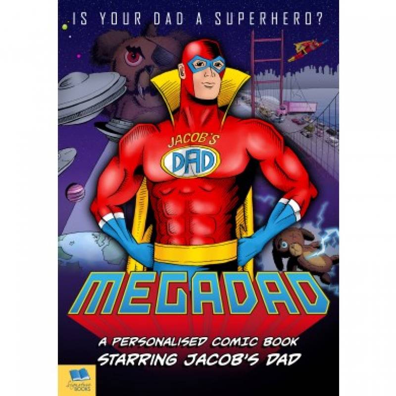 Personalised Mega Dad Comic Book