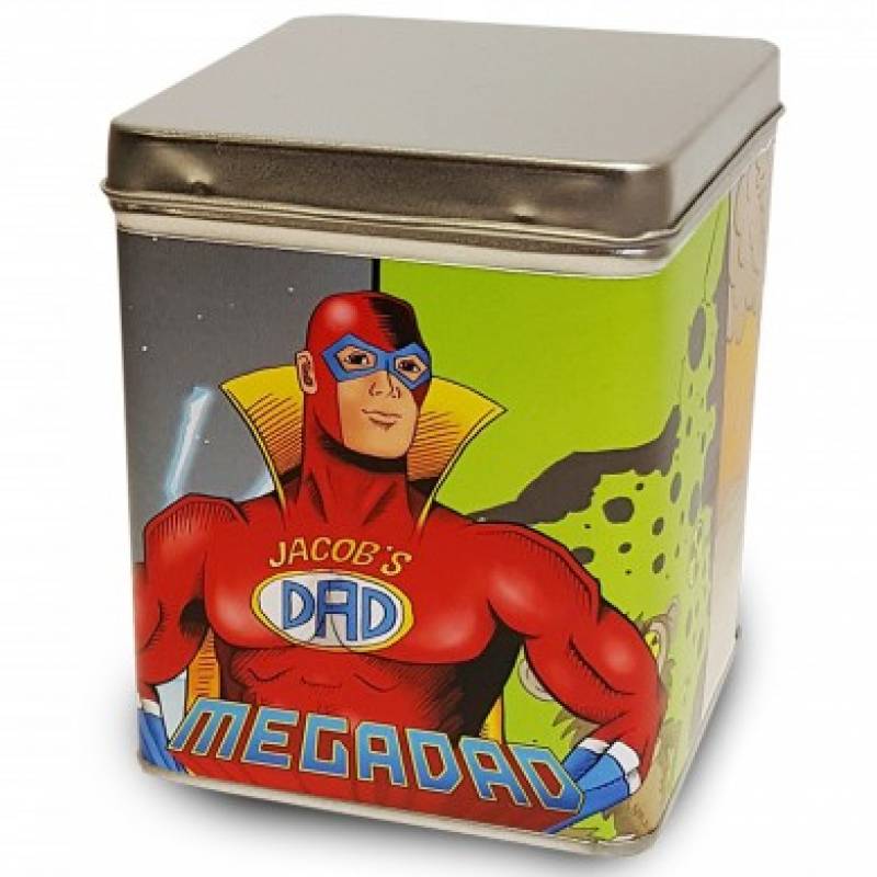 Personalised Mega Dad Tea Tin