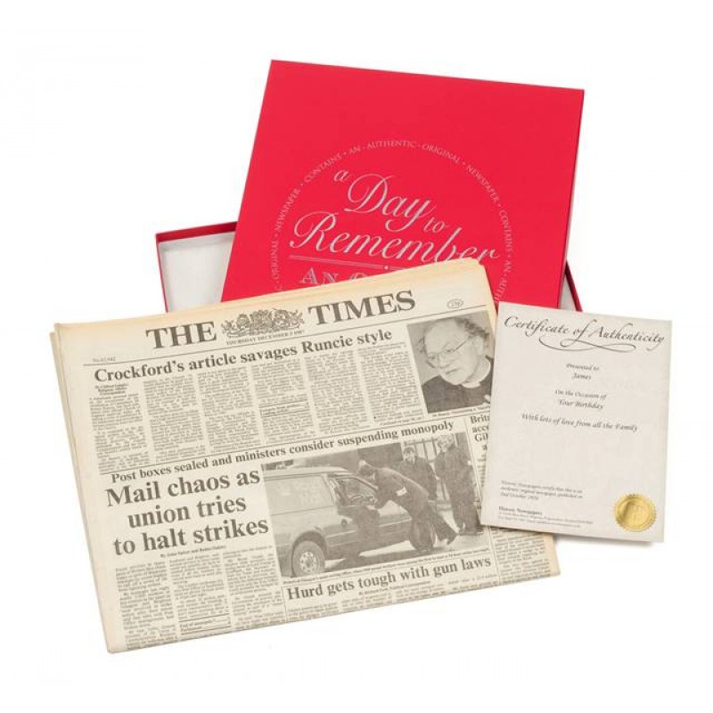 Original Newspaper From Any Date