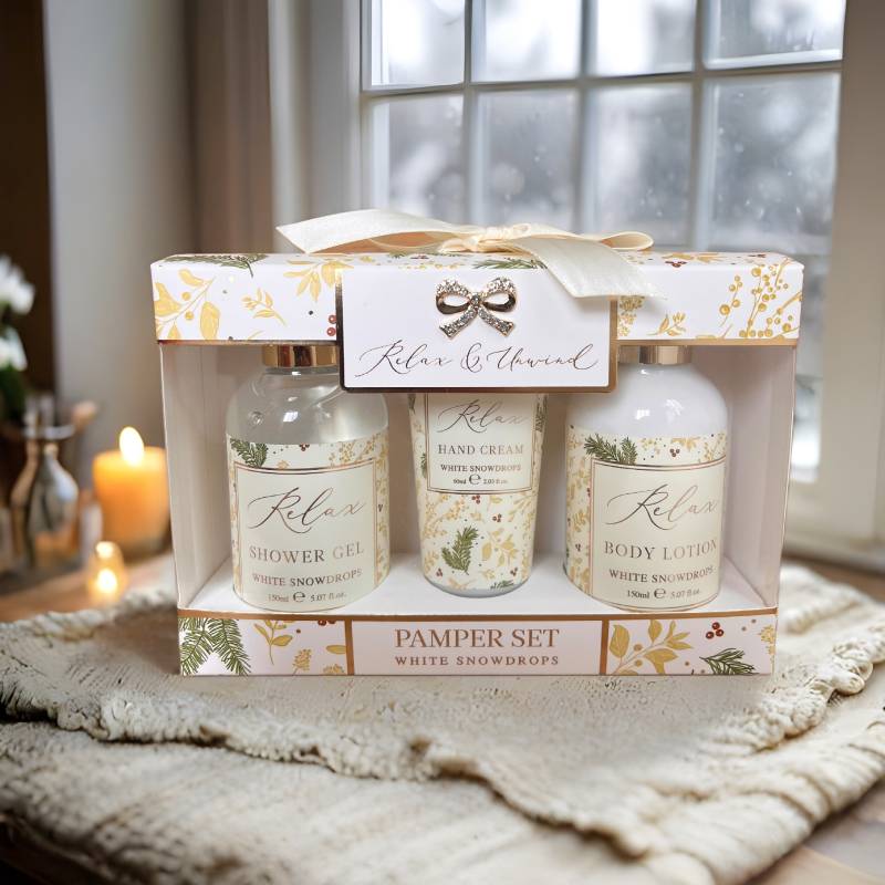 White Snowdrop Pamper Set