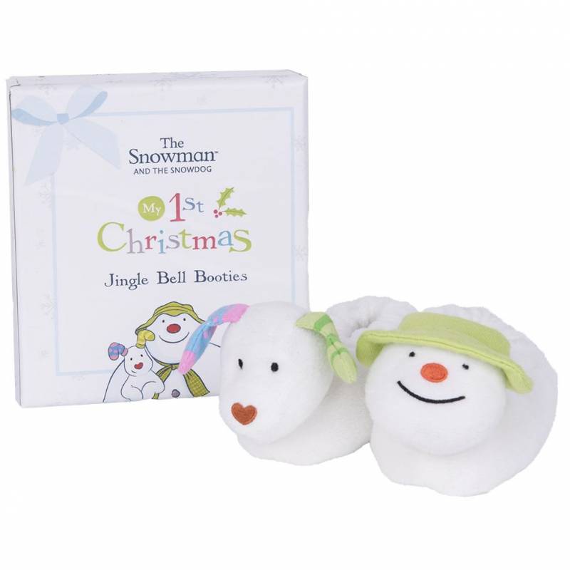 Snowman and Snowdog Baby Booties