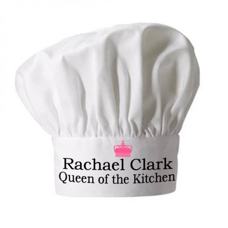 Personalised Queen of the Kitchen Chef Hat