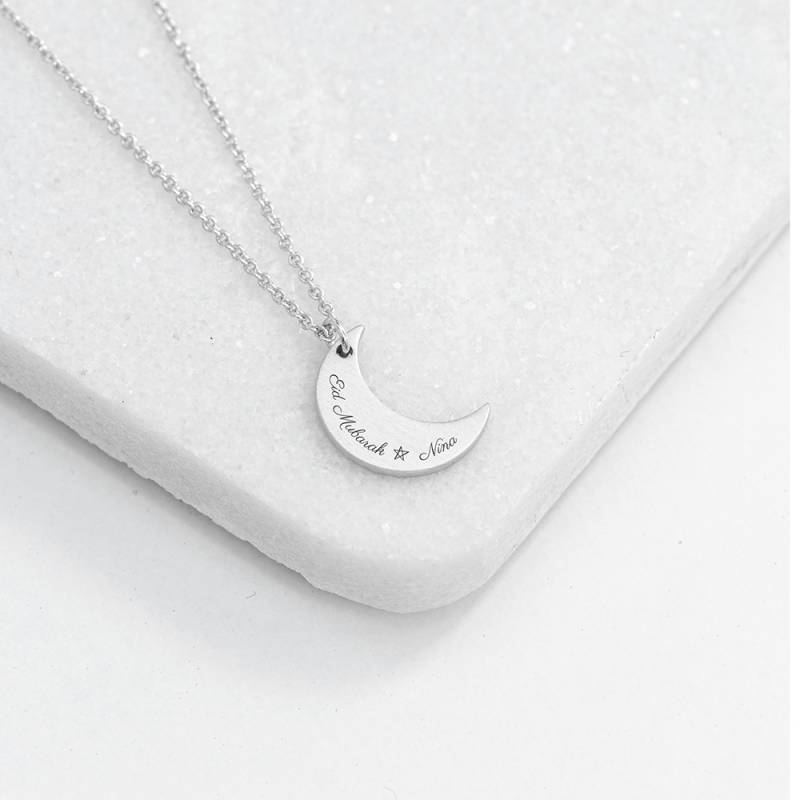 Constellation Moon Necklace in Rose Gold | Lisa Angel