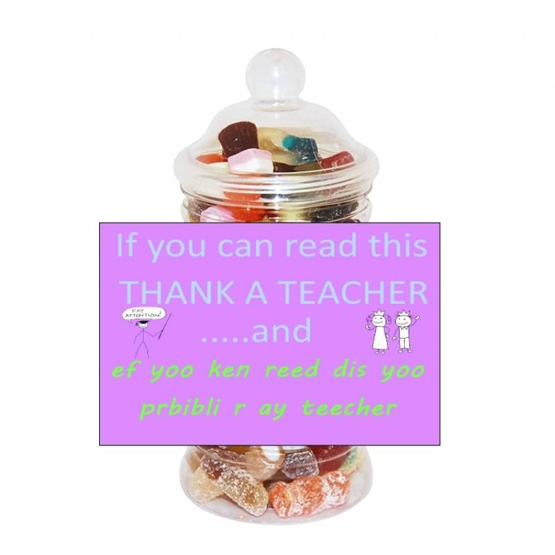 Thank A Teacher Sweet Jar