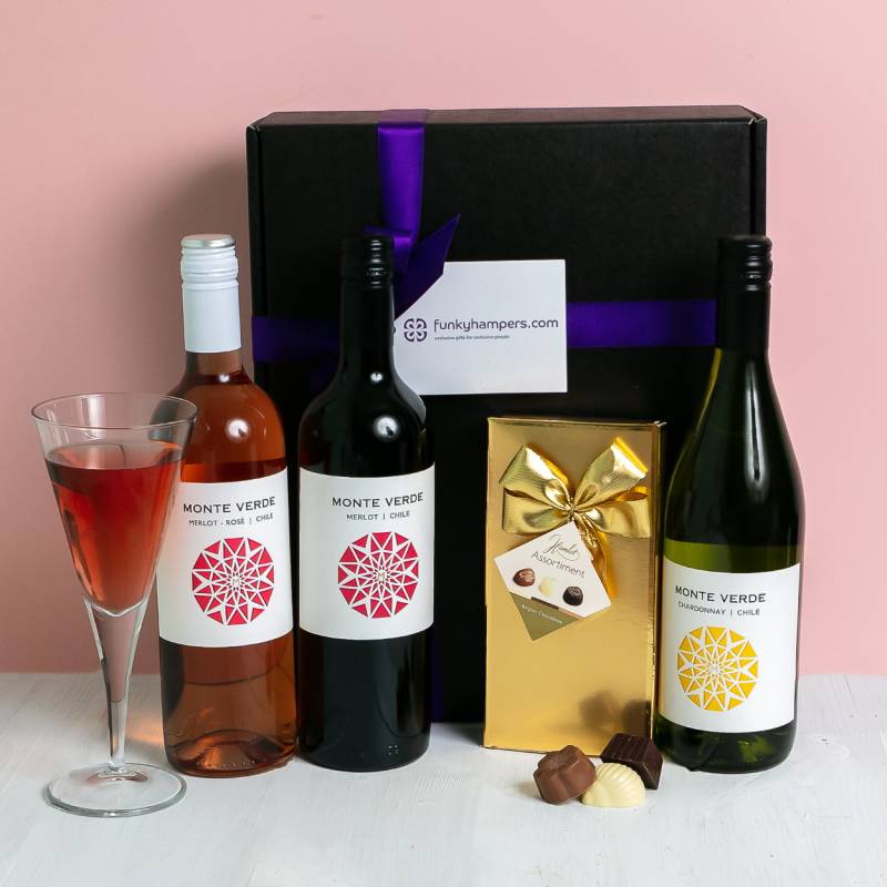 Trio of Chilean Wine with Belgian Chocolates