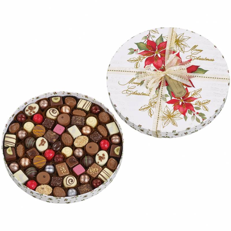 Giant 1KG Luxury Christmas Belgian Chocolate Box