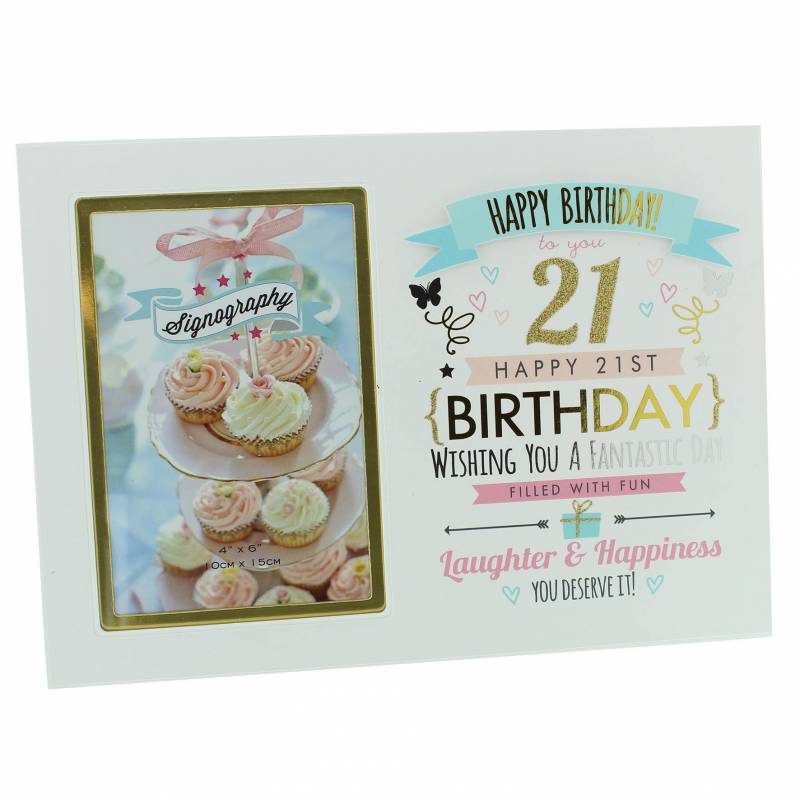 Happy 21st Birthday Photo Frame