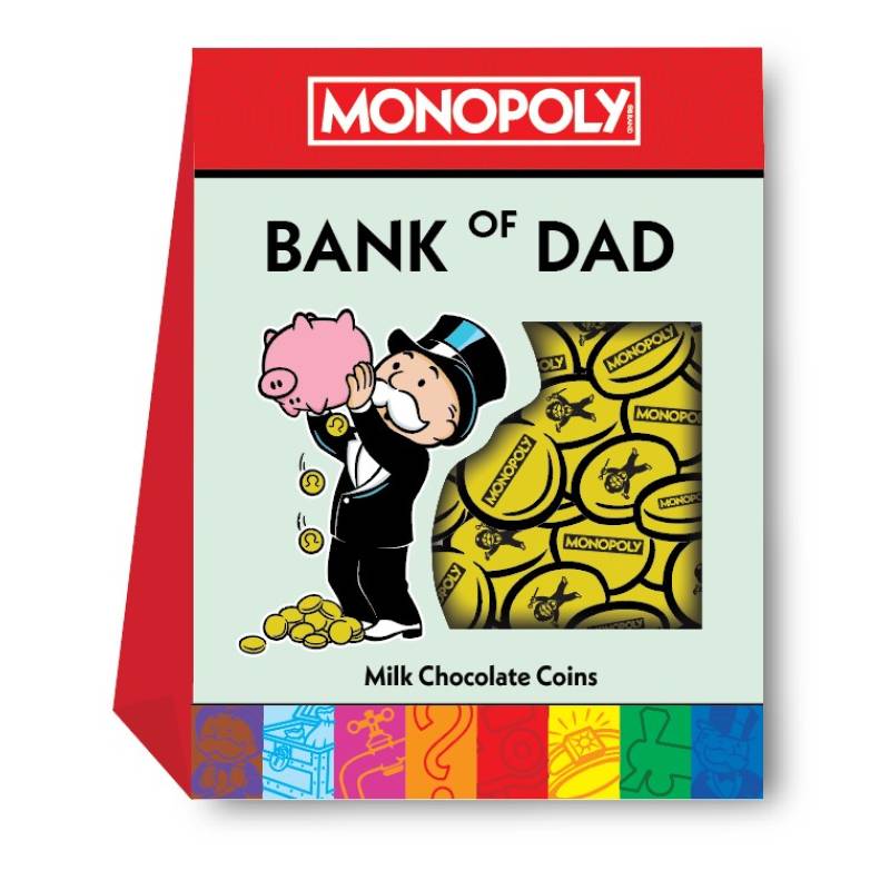 Monopoly Bank of Dad Chocolate Coins