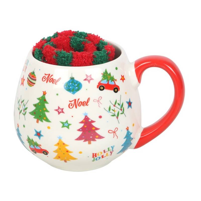 Christmas Cheer Mug & Socks Duo