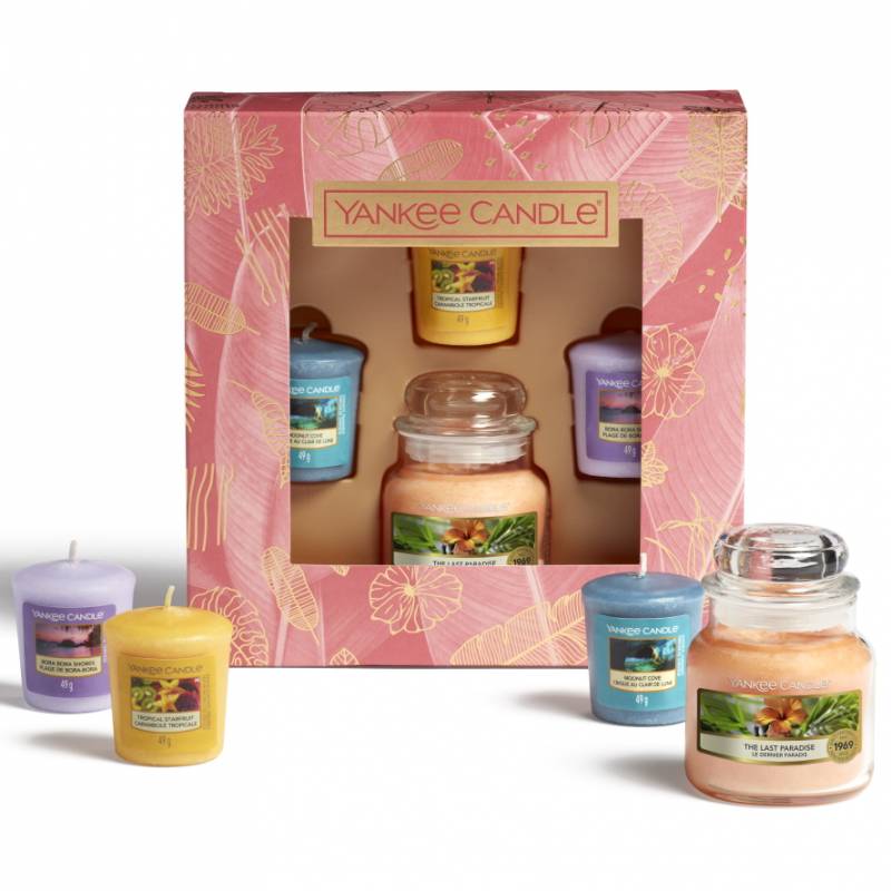 Yankee Candle 1 Small Jar 3 Votive Gift Set