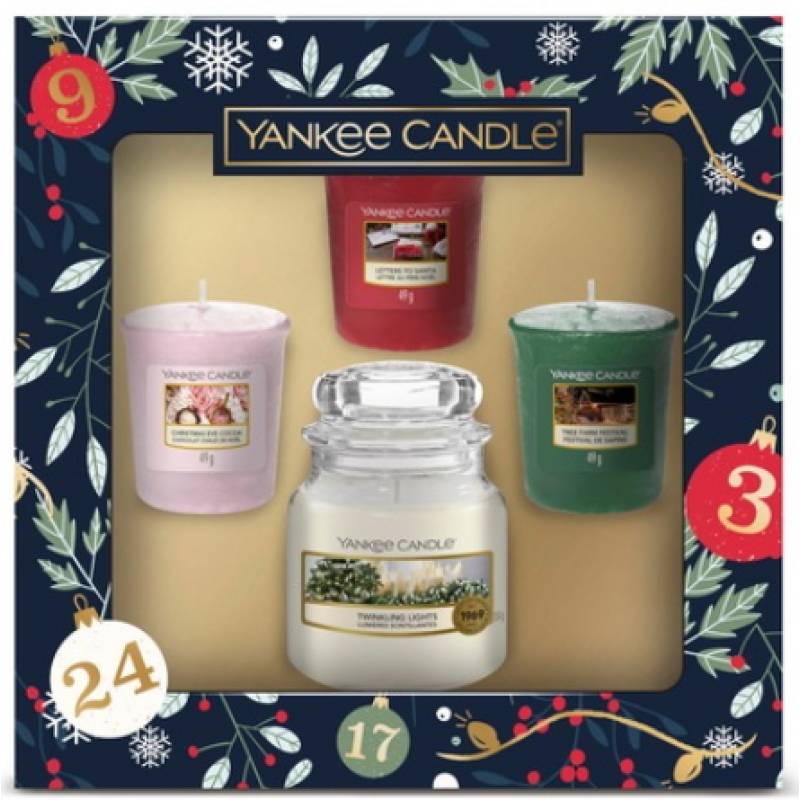 Yankee Candle Small Jar 3 Votive Christmas Gift Set