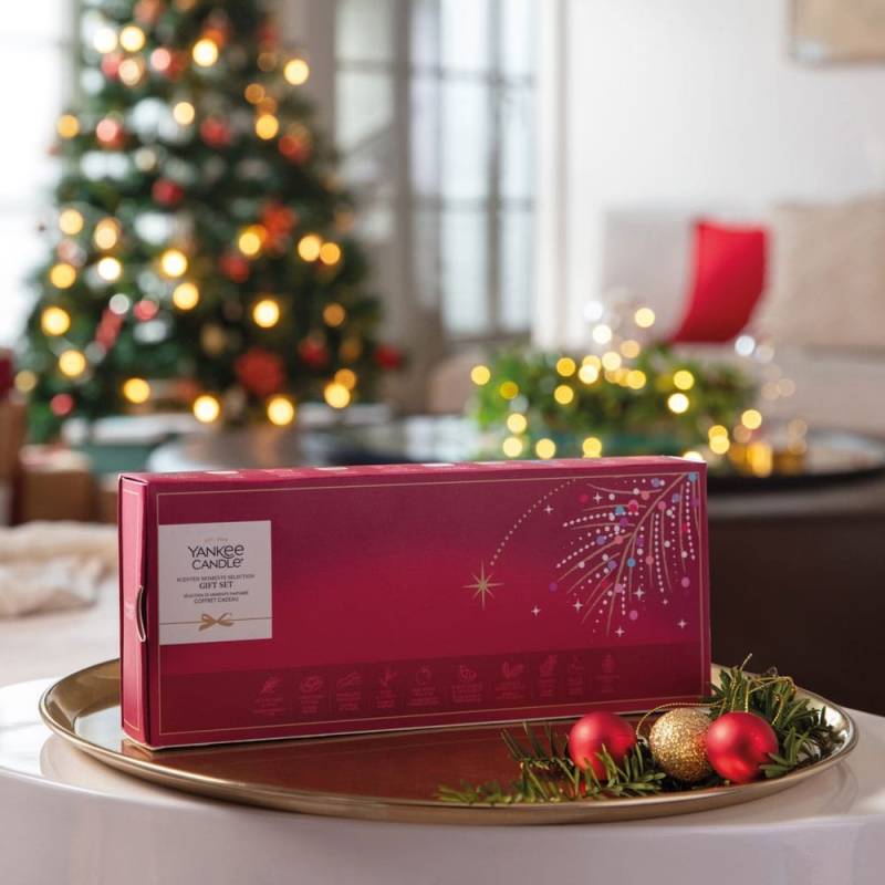 Yankee Candle 10 Tealight & Holder Christmas Gift Set Yankee Candle 10 Tealight & Holder Christmas Gift Set